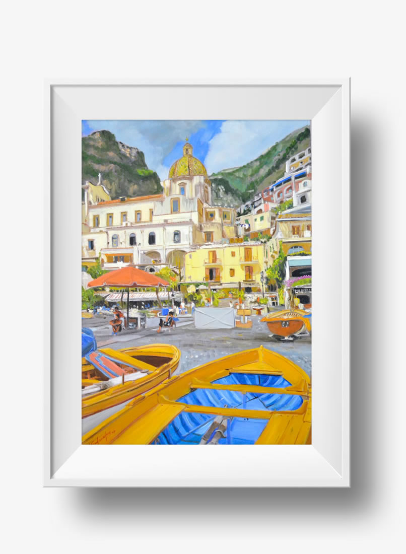 Positano – Boats on the sand